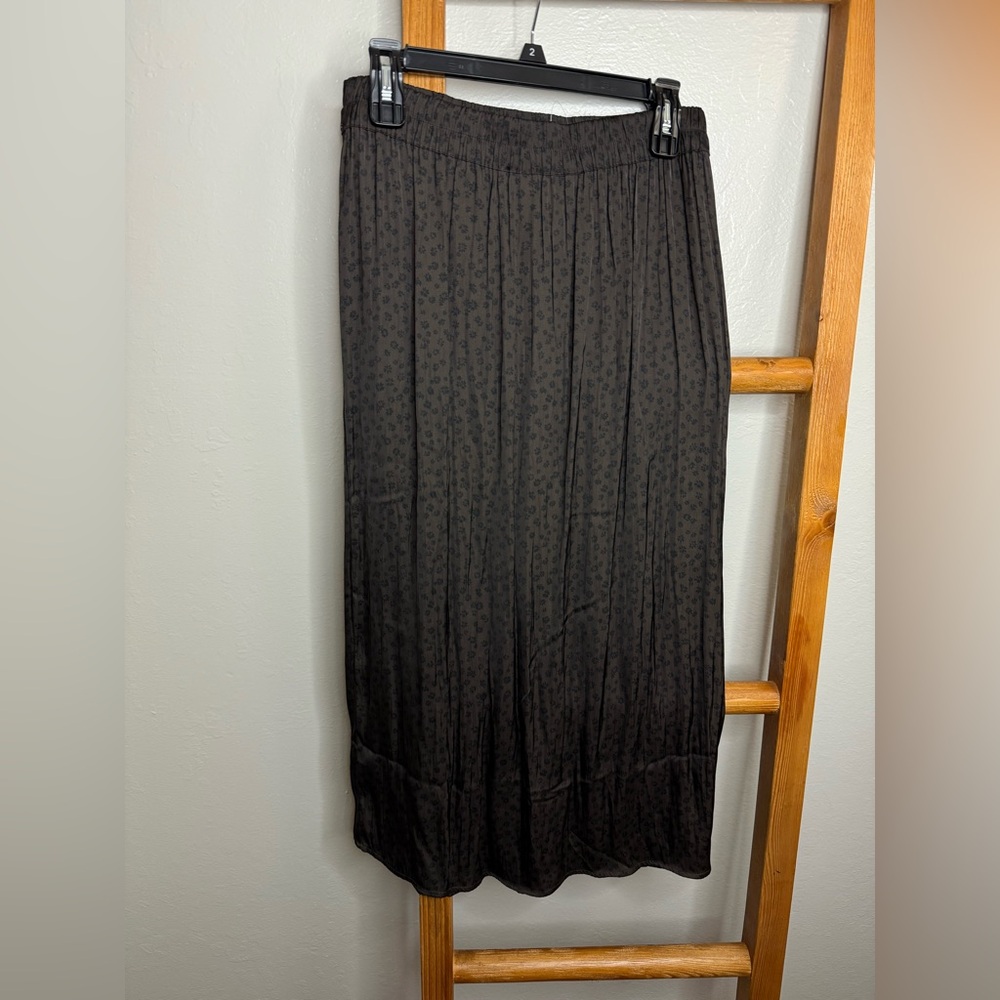 GAP Black Patterned Maxi Skirt